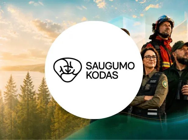 Konferencijos Saugumo kodas 2026 baneris ir logo